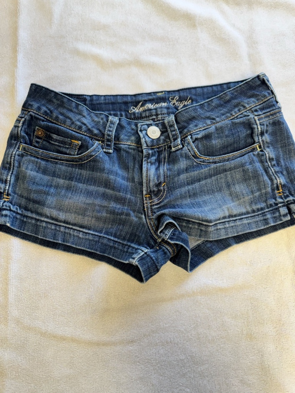 American Eagle Outfitters Blue Denim Shortie Shorts